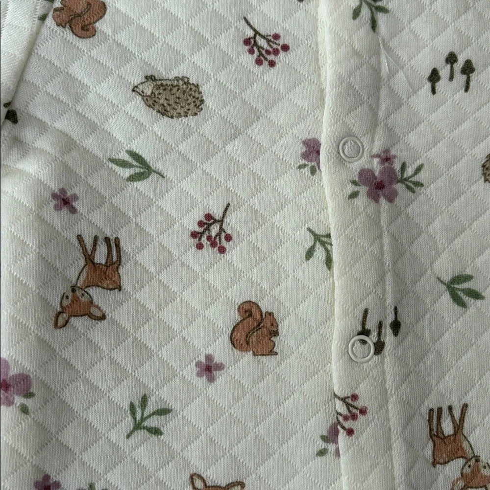 Baby Chickpea Onsie Bundle - Pink Floral and White - Size 0 to 3 months